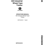 John Deere 440I Tractors Operator's Manuals (OMT55458) - Image 1