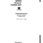 John Deere TB-92-N Power Unit Operator's Manual (OMT741058) - Image 1