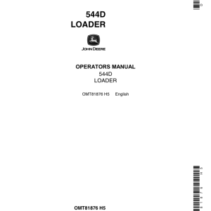 John Deere 544D Loaders Operator's Manuals (OMT81876) - Image 1