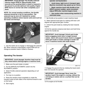 John Deere 800 Aercore Aerator Export Edition (045001-060000) Operator's Manual (OMTCU17110) - Image 2