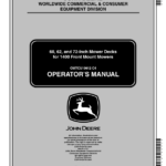 John Deere 60, 62, 72 In. Mower Decks for 1400/1500 Series Front Mowers Operator's Manual (OMTCU19612) - Image 1