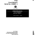John Deere F725 Front Mowers (North American) Operator's Manual (OMTCU21864) - Image 1
