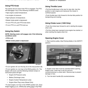 John Deere 1420, 1435, 1445 (110001-), 1545 (090001-), 1565 (100001-) Series II Front Mower Operator's Manual (OMTCU29562) - Image 3