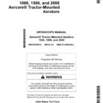 John Deere 1000, 1500 & 2000 Aercore Tractor-Mounted Aerators Operator's Manual (OMTCU30912) - Image 1