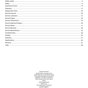 John Deere WHP36A, WHP48A, WHP52A & WHP61A Commercial Walk-Behind Mower North America (040001-050000) Operator's Manual (OMTCU33547) - Image 3