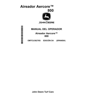 John Deere 800 Aercore Aerator North America (100001-105000) Operator's Manual (OMTCU38276) - Image 3