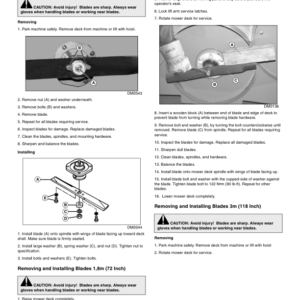 John Deere 72in Side Discharge, 47in, 88in (020001-), 118in Rear Discharge (010001-) Mower Decks for 1505, 1515 Operator's Manual (OMTCU38842) - Image 2