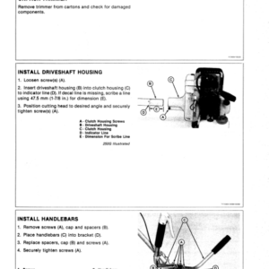 John Deere 250G & 350G Gasoline Trimmer/Cutter (-016000) (Subs with OMM122063) Operator's Manual (OMTY20566) - Image 2