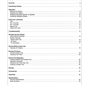 John Deere 4E Power Blower Operator's Manual (OMTY20751) - Image 2