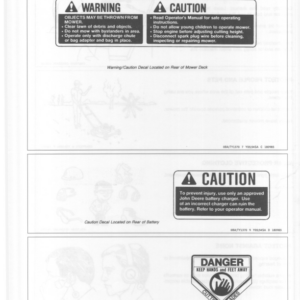 John Deere 21 Inch 2-Cycle Walk Behind Rotary Mower (3660001-410000) Operator's Manual (OMTY20774) - Image 2