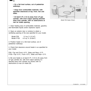 John Deere P35, P155 LP Gas Portable Space Heaters Operator's Manual (OMTY21662) - Image 2