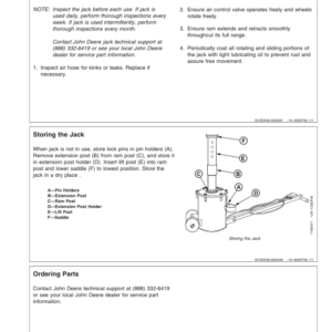 John Deere John Deere TY26318 10-Ton Air Jack Operator's Manual (OMTY26297) - Image 2