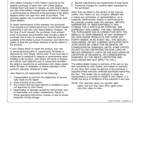 John Deere Four Bank Charger TY26877 Operator's Manual (OMTY26877) - Image 2