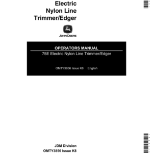 John Deere 75E Electric Weed Trimmer (Subs with OMM122063) Operator's Manual (OMTY3856) - Image 1