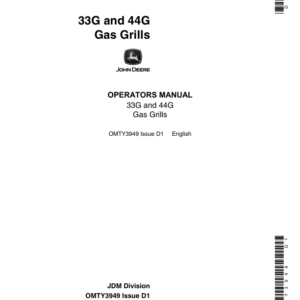 John Deere 33G & 44G Gas Grills Operator's Manual (OMTY3949) - Image 1