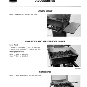 John Deere 33G & 44G Gas Grills Operator's Manual (OMTY3949) - Image 2