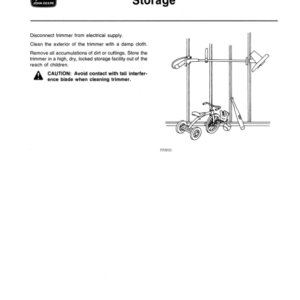 John Deere 70 E Electronic Trimmer/edger (Subs with OMM122063) Operator's Manual (OMTY3962) - Image 2