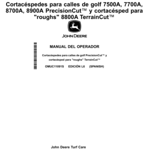 John Deere 7500A, 7700A, 8700A, 8900A PrecisionCut Fairway Mowers, 8800A TerrainCut Rough Mower (Export Edition) Operator's Manual (OMUC11091) - Image 2