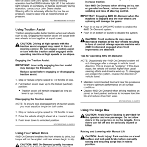 John Deere XUV825E & XUV825M Gator Utility Vehicles Operator's Manual (OMUC14272) - Image 3