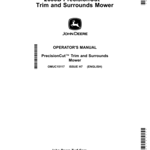 John Deere 2653B PrecisionCut Trim & Surrounds Mowers Operator's Manual (OMUC15117) - Image 1