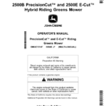 John Deere 2500B PrecisionCut, 2500E E-Cut Hybrid Riding Greens Mower (North American) Operator's Manual (OMUC15147) - Image 1