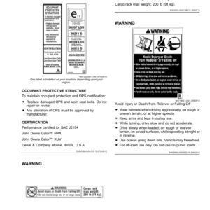 John Deere XUV825M S4 Gator Utility Vehicles (010001-030000) (California Version) Operator's Manual (OMUC16097) - Image 3