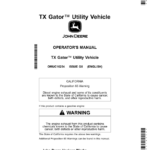 John Deere TX Gator Utility Vehicles(Kawasaki FH601 Gas Engine) Operator's Manual (OMUC16254) - Image 1