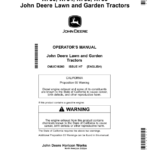 John Deere X730, X734, X738 & X739 Lawn & Garden Tractors Operator's Manual (OMUC16260) - Image 1