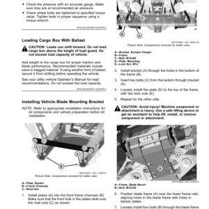 John Deere 72ʺ Hydraulic Straight, 72ʺ V-Blade for XUV835, XUV865 Operator's Manual (OMUC17535) - Image 2