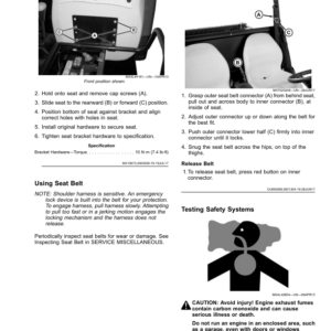 John Deere XUV855E & XUV855M Gator Utility Vehicles Operator's Manual (OMUC19611) - Image 3