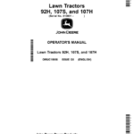 John Deere 92H, 107H & 107S Lawn Tractors Operator's Manual (OMUC19966) - Image 1
