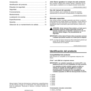 John Deere Propane Powered Engine (IMPORTANT: Units equipped with EFI engines, a 48 inch deck, or a Dump from Seat MCS are not compatible with this attachment) Operator's Manual (OMUC21259) - Image 2