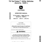 John Deere TX Turf Gator Utility Vehicles (Kawasaki FJ400 Gas Engine) Operator's Manual (OMUC21271) - Image 1