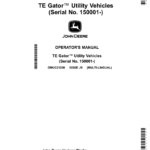 John Deere TE Gator Utility Vehicles (Serial No. 150001-) (Export Edition) Operator's Manual (OMUC21290) - Image 1