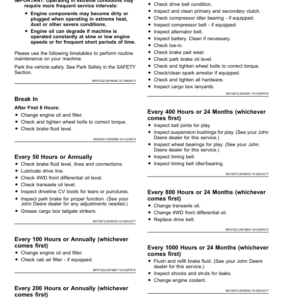 John Deere XUV835E, XUV835M, XUV835R Gator Utility Vehicles (California Edition) Operator's Manual (OMUC22254) - Image 3