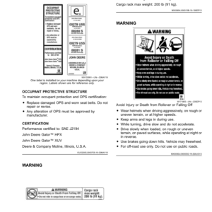 John Deere XUV825M S4 Gator Utility Vehicle (030001-040000) (California Edition) Operator's Manual (OMUC23892) - Image 3