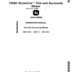John Deere 7400A TerrainCut Trim, Surrounds Mower (Yanmar 3TNV86CT Diesel Engine) (070001-) Operator's Manual (OMUC25020) - Image 1