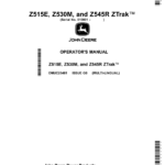 John Deere Z515E, Z530M, Z545R ZTrak (Export Edition)(s.m. 010001-) Operator's Manual (OMUC25481) - Image 1