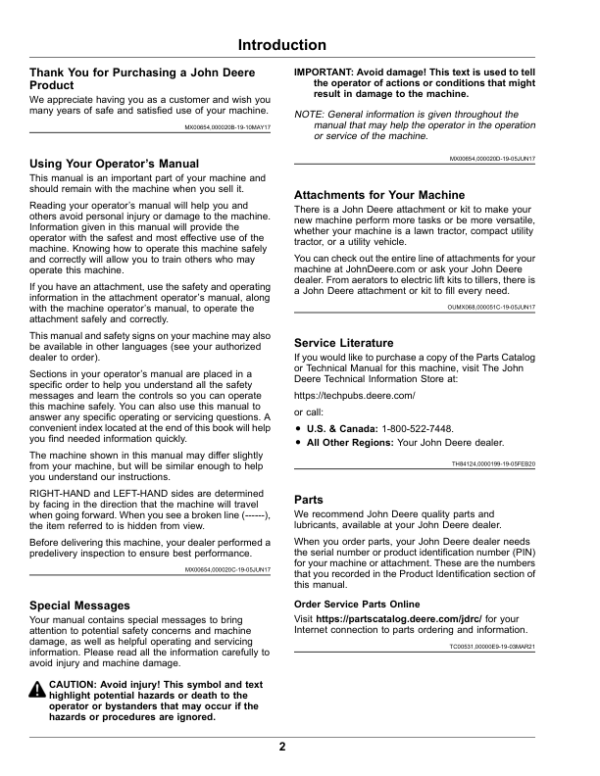 John Deere XUV835E, XUV835M, XUV835R Gator Utility Vehicles (040001-) (California Edition) Operator’s Manual (OMUC26715)