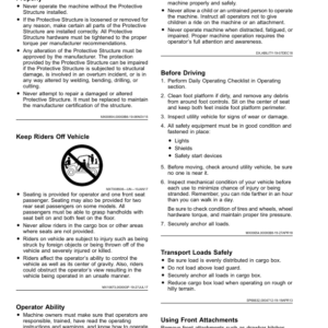 John Deere HPX615E Gator Utility Vehicles (050001-) (North America) Operator's Manual (OMUC26792) - Image 2