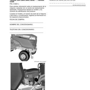 John Deere X350R Select Series Tractor (Export Edition) Operator's Manual (OMUC28980) - Image 4