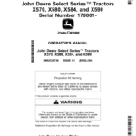 John Deere Select Series Tractors X570, X580, X584, X590 (170001-) (North American) Operator's Manual (OMUC29736) - Image 1