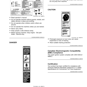 John Deere PrecisionCut 2653B Trim, Surrounds Mower (160001-) (Export Edition) Operator's Manual (OMUC30069) - Image 2