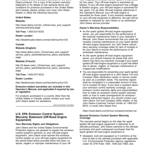 John Deere QuikTrak E Series (025001-) (North America) Operator's Manual (OMUC39924E) - Image 2