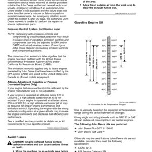 John Deere Commercial Walk Behind Mower M Series (070001-) (North America) Operator's Manual (OMUC40357E) - Image 2