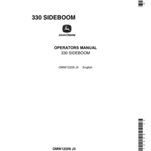 John Deere 330 Sideboom Operator's Manual (OMW12209) - Image 1