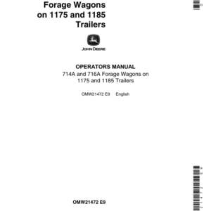 John Deere 714A, 716A Forage Wagons Operator's Manual (OMW21472) - Image 1