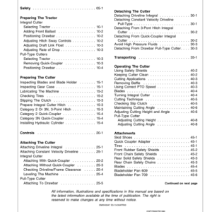 John Deere 609 & 709 Rotary Cutter Operator's Manual (OMW40647) - Image 3