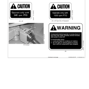 John Deere MX8 Rotary Cutters (009001-010799) MX10 Rotary Cutters (008001-009899) Operator's Manual (OMW49833) - Image 2