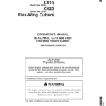 John Deere HX15, HX20, CX15 & CX20 Flex-Wing Rotary Cutters Operator's Manual (OMW53296) - Image 1